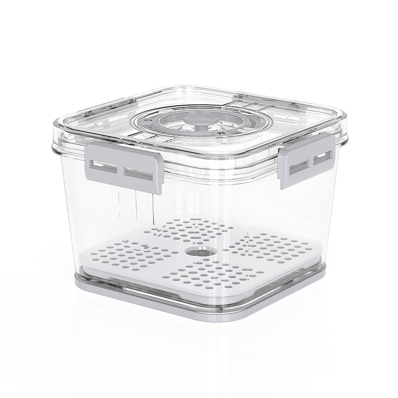 Orgwiser petit récipient de rangement chronométré empilable visible en plastique